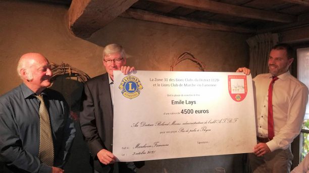 Notre club a participé au prix Emile Lays de notre zone Lions, en faveur de l'action du Docteur Moens au Burkina Faso, pour prévenir et guérir le paludisme (2020-21)
